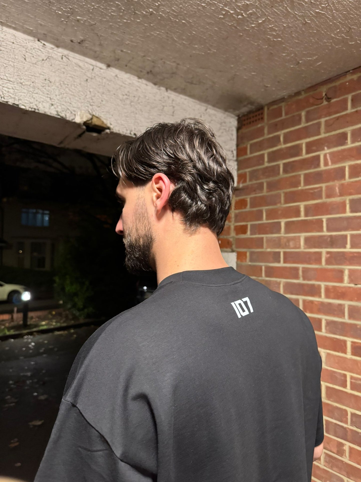 Offline Influence Genesis 107(Small design) T-Shirt - Black