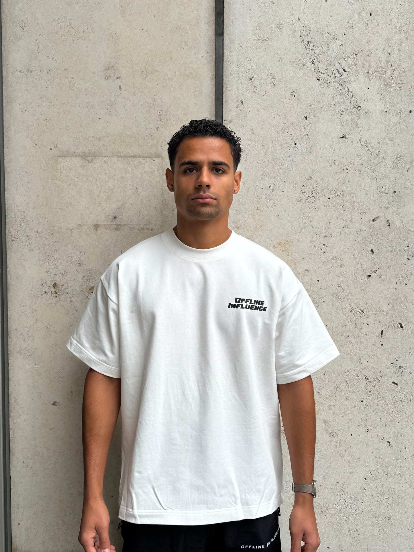 Offline Influence Genesis 107(Big Design) T-Shirt - White