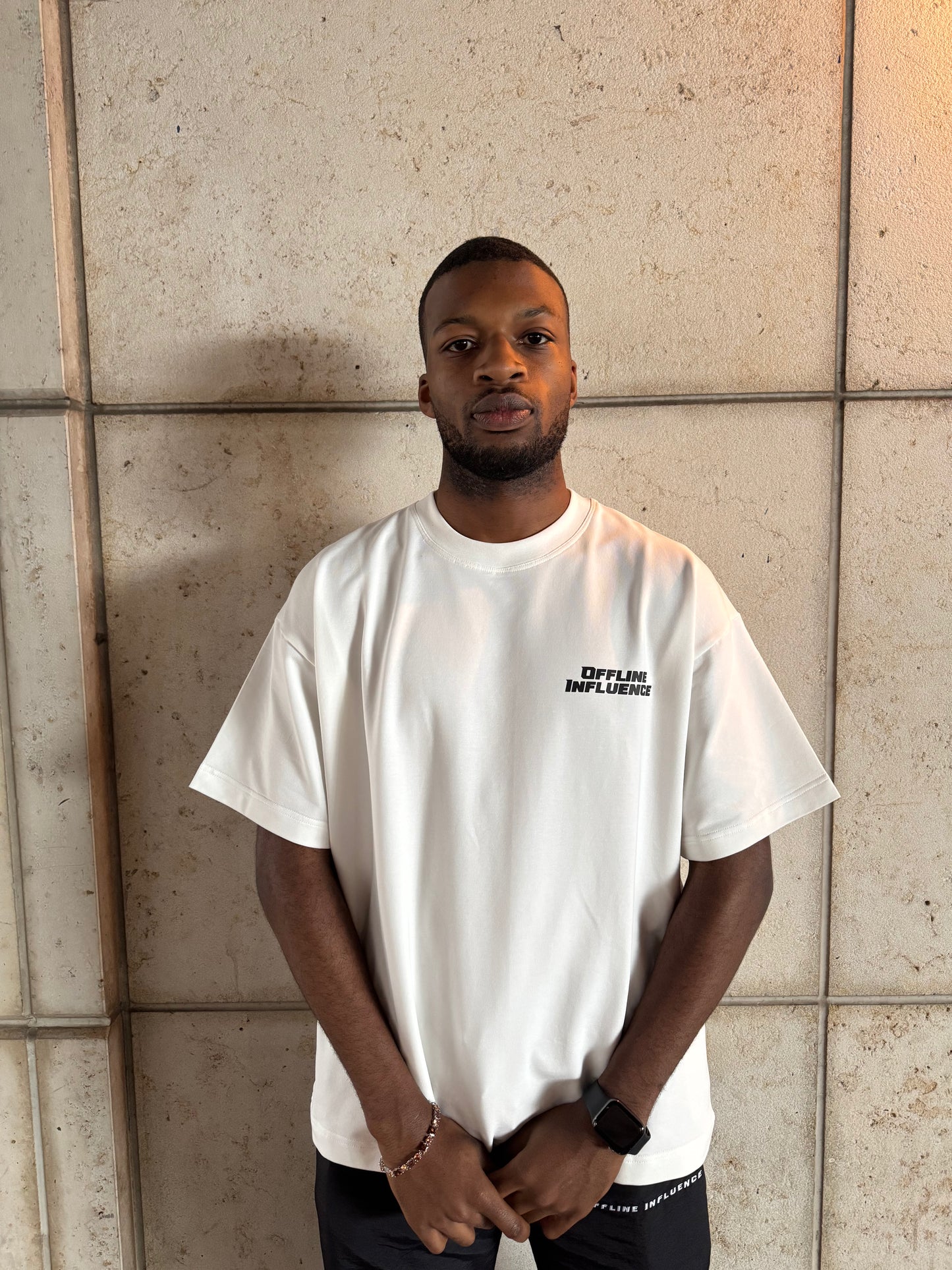 Offline Influence Genesis 107(Small Design) T-Shirt - White